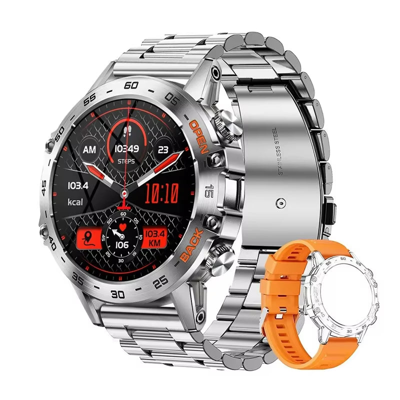 Smart Watch K52 Bluetooth Call 1.39Inch IPS Big Screen 400Mah Long Standby Health Monitoring Outdoor Sport Men Women Smartwatch