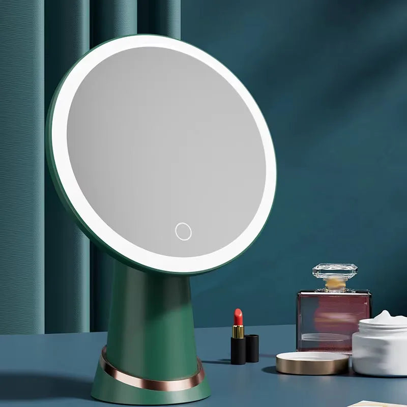 Cosmetic Mirror with Lights 3 Colours LED Cosmetic Mirror Light Rechargeable Stand Light Beauty Cosmetic Light Touch Control
