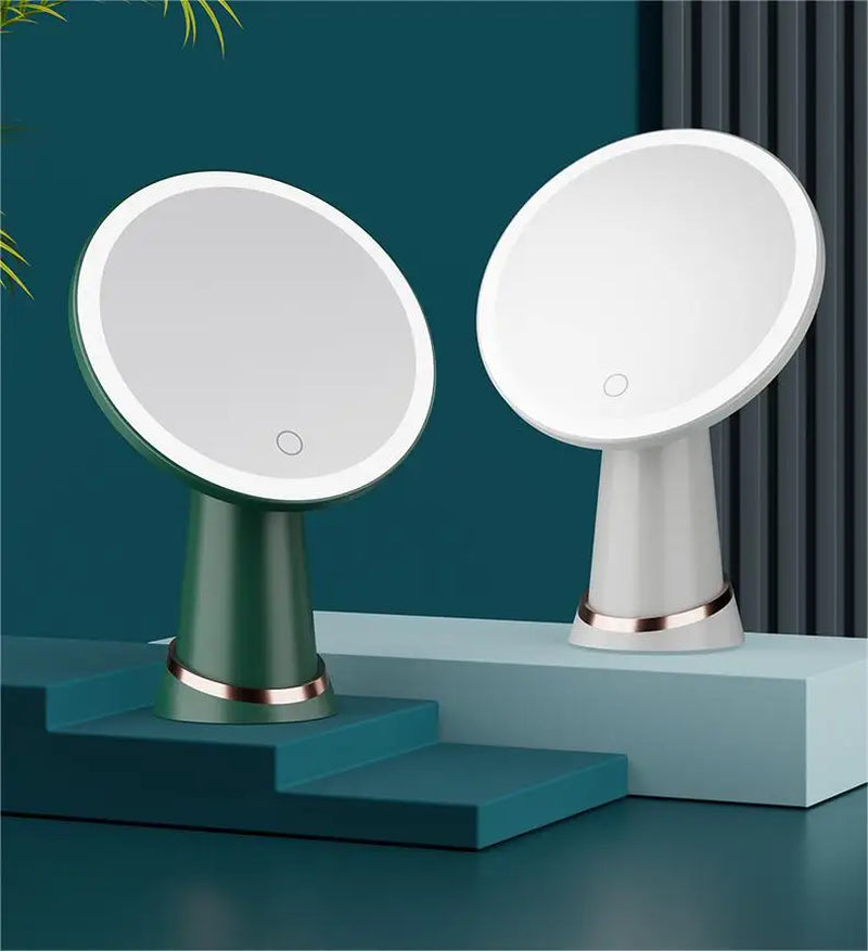 Cosmetic Mirror with Lights 3 Colours LED Cosmetic Mirror Light Rechargeable Stand Light Beauty Cosmetic Light Touch Control